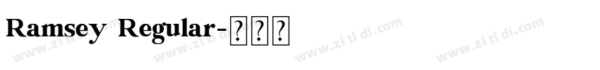 Ramsey Regular字体转换